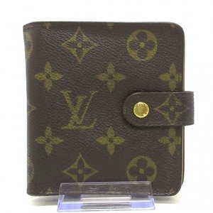 ルイヴィトン LOUIS VUITTON 2つ折り財布 M61667 コンパクト・ジップ モノグラム・キャンバス SD0051 財布 モノグラム