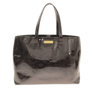 Louis Vuitton Louis Vuitton Tote Bag M91645 Wilshire MM Патентная кожа Amalant SN1190 Сумка Verni