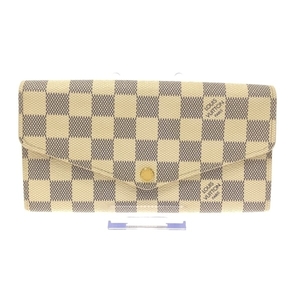 ルイヴィトン LOUIS VUITTON 長財布 N63208 ポルトフォイユ・サラ ダミエ・キャンバス アズール SN5124 財布 ダミエ