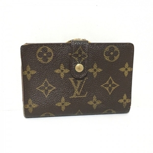 ルイヴィトン LOUIS VUITTON 2つ折り財布 M61663 ポルトモネビエヴィエノワ モノグラム・キャンバス ×クロスグレインレザー - MI0967 財布