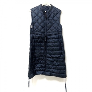  Max Mara Max Mara down vest size 36 S - dark navy lady's The Cube./ long height / Zip up / winter jacket 