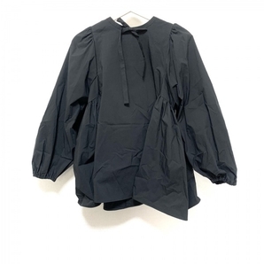 ヨリ yori チュニック サイズ38 M - 黒 レディース クルーネック/長袖/リボン 美品 ワンピースの画像1