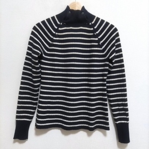  Ralph Lauren RalphLauren long sleeve sweater / knitted size L - dark navy × white lady's border tops 