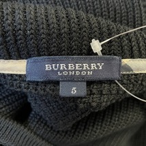 バーバリーロンドン Burberry LONDON カーディガン サイズ5 XS - 綿、ナイロン 黒 レディース 長袖 美品 トップス_画像3