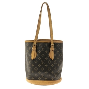 ルイヴィトン LOUIS VUITTON ショルダーバッグ M42238 プチ・バケット モノグラム・キャンバス - FL0095 バッグ モノグラム