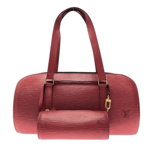 ルイヴィトン LOUIS VUITTON ハンドバッグ M52227 スフロ レザー（LVロゴの刻印入り） カスティリアンレッド MI0917 バッグ エピ