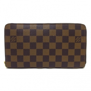 ルイヴィトン LOUIS VUITTON 長財布 N60003 ジッピーオーガナイザー ダミエ・キャンパス エベヌ MI0026 美品 財布 ダミエ