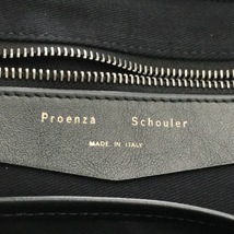 プロエンザスクーラー Proenza Schouler ハンドバッグ ウール×レザー ブルー×黒 バッグ_画像7