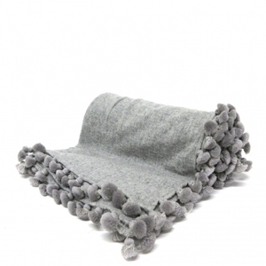  citrus Citrus stole ( shawl ) - wool × nylon gray beautiful goods muffler 