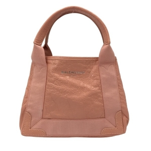  Balenciaga BALENCIAGA большая сумка 390346 темно-синий бегемот XS кожа × парусина розовый бежевый сумка 