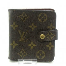 ルイヴィトン LOUIS VUITTON 2つ折り財布 M61667 コンパクト・ジップ モノグラム・キャンバス MI0095 財布 モノグラム_画像1