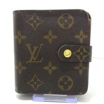 ルイヴィトン LOUIS VUITTON 2つ折り財布 M61667 コンパクト・ジップ モノグラム・キャンバス CA5018 財布 モノグラム_画像1