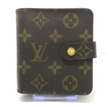 ルイヴィトン LOUIS VUITTON 2つ折り財布 M61667 コンパクト・ジップ モノグラム・キャンバス CT0035 財布 モノグラム_画像1