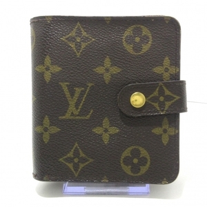 ルイヴィトン LOUIS VUITTON 2つ折り財布 M61667 コンパクト・ジップ モノグラム・キャンバス CT0035 財布 モノグラム