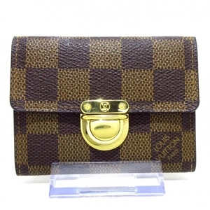 ルイヴィトン LOUIS VUITTON コインケース N60004 ポルトカルトコアラ ダミエ・キャンバス エベヌ MI0077 美品 財布 ダミエ