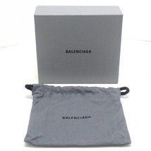 バレンシアガ BALENCIAGA 3つ折り財布 594312 キャッシュ ミニ ウォレット レザー 黒×白 美品 財布_画像6