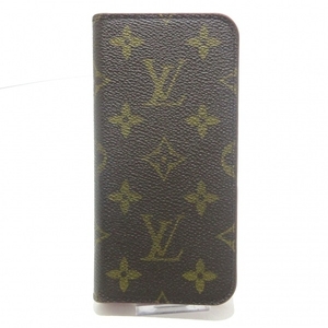 ルイヴィトン LOUIS VUITTON 携帯電話ケース M63444 IPHONE X&XSフォリオ モノグラム・キャンバス ローズ イニシャル刻印 BC4108 財布