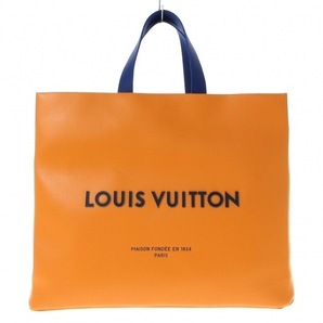 ルイヴィトン LOUIS VUITTON トートバッグ M24457 ショッパーバッグMM レザー(皮革の種類：牛革) サフラン メンズ RFID確認済み 美品の画像3