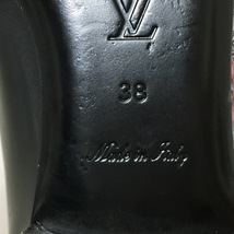 ルイヴィトン LOUIS VUITTON ローファー 38 アッパーケース・ライン ローファー レザー 黒×ピンク×マルチ レディース SC0168 靴_画像6