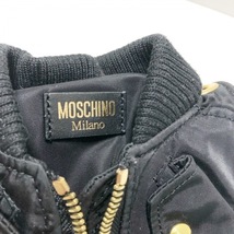 モスキーノ MOSCHINO ショルダーバッグ - ナイロン×金属素材 黒×ゴールド チェーンショルダー/ミニバッグ/ジャケット型 バッグ_画像8