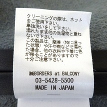 ボーダーズアットバルコニー BORDERS at BALCONY サイズ36 S - 黒×白 レディース ノースリーブ/ロング/フェイクレザー/ボーダー 美品_画像5