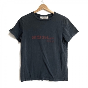 レミ レリーフ REMI RELIEF 半袖Tシャツ サイズS - ダークグレー×レッド レディース クルーネック/ダメージ加工 トップス