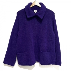  Armani ko let's .-niARMANICOLLEZIONI cardigan size 42 M - purple lady's long sleeve tops 