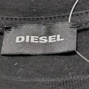 ディーゼル DIESEL 半袖Tシャツ サイズL - 黒×レッド メンズ クルーネック トップスの画像3