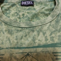 ディーゼル DIESEL 半袖Tシャツ サイズXL - ライトグリーン×グリーン メンズ クルーネック トップス_画像7