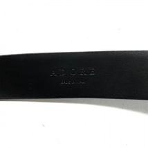アドーア ADORE - レザー×金属素材 黒 型押し加工 ベルト_画像4