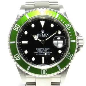 ROLEX(ロレックス) 腕時計 サブマリーナデイト 16610LV メンズ SS/13コマ/ルーレット文字盤 黒