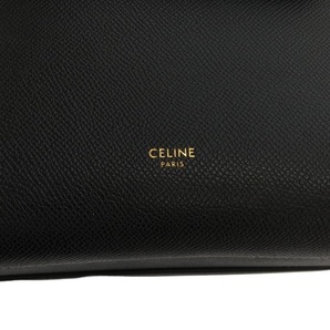 セリーヌ CELINE ハンドバッグ 189153ZVA.38NO ベルトバッグマイクロ グレインドカーフスキン 黒 バッグの画像7