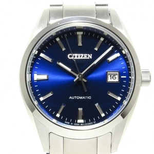 CITIZEN(シチズン) 腕時計■美品 メカニカル NB1050-59L/9011-S125804 メンズ 裏スケ ネイビー