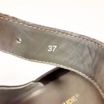 ユナイテッドヌード UNITEDNUDE シューズ 37 - レザー×エナメル（レザー）×化学繊維 黒 レディース 靴_画像6