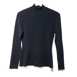  Salvatore Ferragamo SalvatoreFerragamo long sleeve sweater / knitted size S - black lady's high‐necked tops 