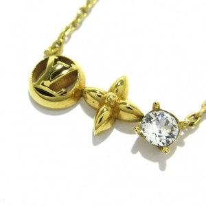  Louis Vuitton LOUIS VUITTON колье M00368koliepti Louis металл материалы × -тактный las Gold × прозрачный аксессуары ( шея )