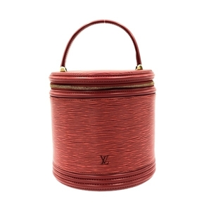 ルイヴィトン LOUIS VUITTON バニティバッグ M48037 カンヌ レザー（LVロゴの刻印入り） カスティリアンレッド AS0936 バッグ エピ