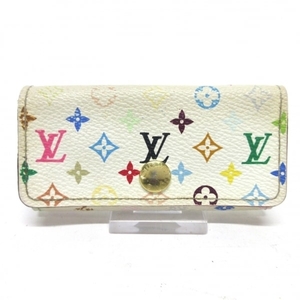 ルイヴィトン LOUIS VUITTON キーケース M60043 ミュルティクレ4 合皮 ブロン CT1151 財布 マルチカラー