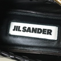 ジルサンダー JILSANDER フラットシューズ 36 J15WZ0009 バレリーナ レザー×金属素材 黒×ゴールド レディース 美品 靴_画像5