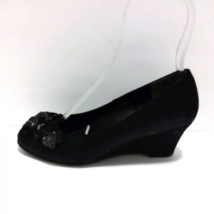  Anteprima ANTEPRIMA pumps JPN23EUR36 - chemistry fiber black lady's lame beautiful goods shoes 