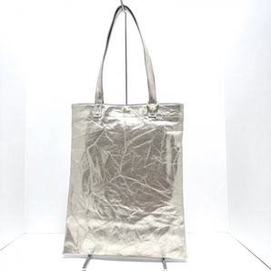 アンテプリマ ANTEPRIMA トートバッグ アネッロT グランジ ミディアム コットン シャンパンゴールド 箔加工 美品 バッグの画像1