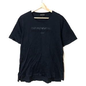 エンポリオアルマーニ EMPORIOARMANI 半袖Tシャツ サイズXL - ダークネイビー メンズ クルーネック トップス