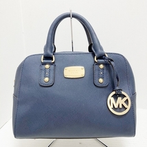 マイケルコース MICHAEL KORS ハンドバッグ - レザー ネイビー バッグ_画像1