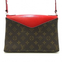 ルイヴィトン LOUIS VUITTON ショルダーバッグ M44031 サンミシェル モノグラム・キャンバス、エピ・レザー コクリコ CA3187/RFID確認済み_画像3