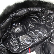 モンクレール MONCLER ダウンジャケット サイズ0 XS LAICHE 黒 レディース 長袖/フェイクファー/冬 美品 ジャケット_画像9