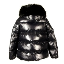 モンクレール MONCLER ダウンジャケット サイズ0 XS LAICHE 黒 レディース 長袖/フェイクファー/冬 美品 ジャケット_画像2