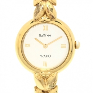 WAKO(ワコー) 腕時計 - レディース バングルウォッチ/パール/Raffinee/シェル文字盤 ホワイトシェル