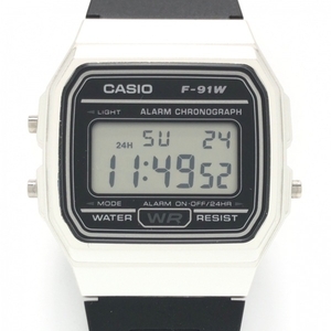 CASIO(カシオ) 腕時計 - F-91W メンズ 黒