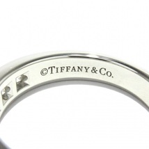 磨き済み■ティファニー TIFFANY&Co. リング 8.5 号 ハーフサークルチャネルセッティングバンドリング Pt950×ダイヤモンド 4.0mm/9Pダイヤ_画像5