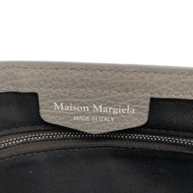 メゾンマルジェラ Maison Margiela ショルダーバッグ S56WG0165 - レザー×ナイロン ベージュ×グレー チェーンショルダー バッグ_画像7